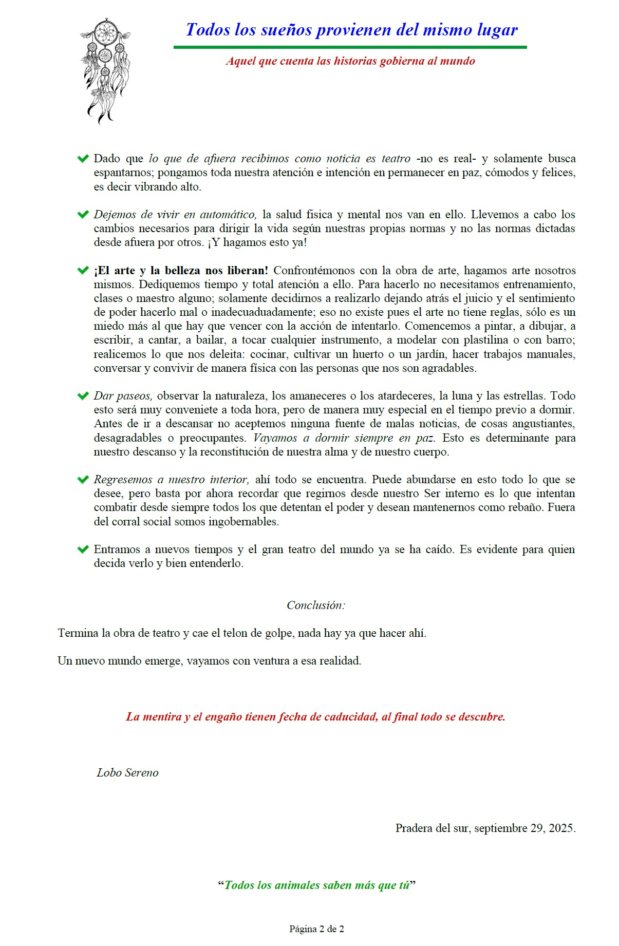 El arte y la belleza nos liberan